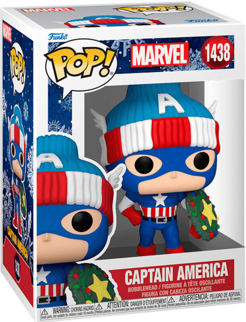 Figura POP Marvel Capitan America Holiday -FUNKO