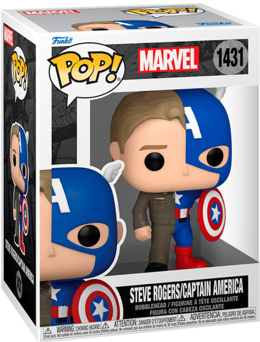 Figura POP Marvel Steve Rogers Capitan America-FUNKO