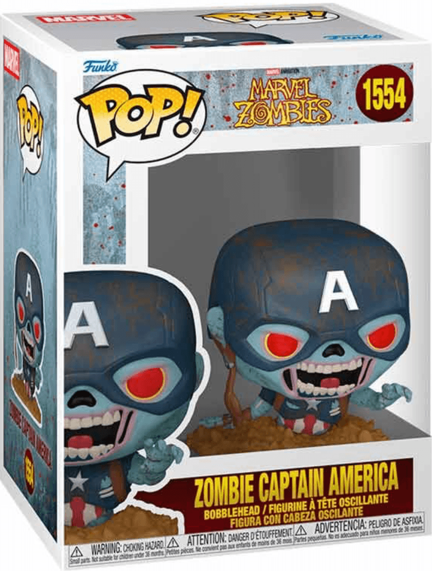 Figura POP Marvel - Marvel Zombies Capitan America