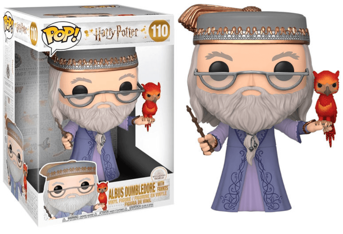 Figura POP Harry Potter Albus Dumbledore with Fawkes 25cm- FUNKO